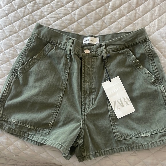 Zara Shorts Nwt Zara Cargo Shorts Poshmark